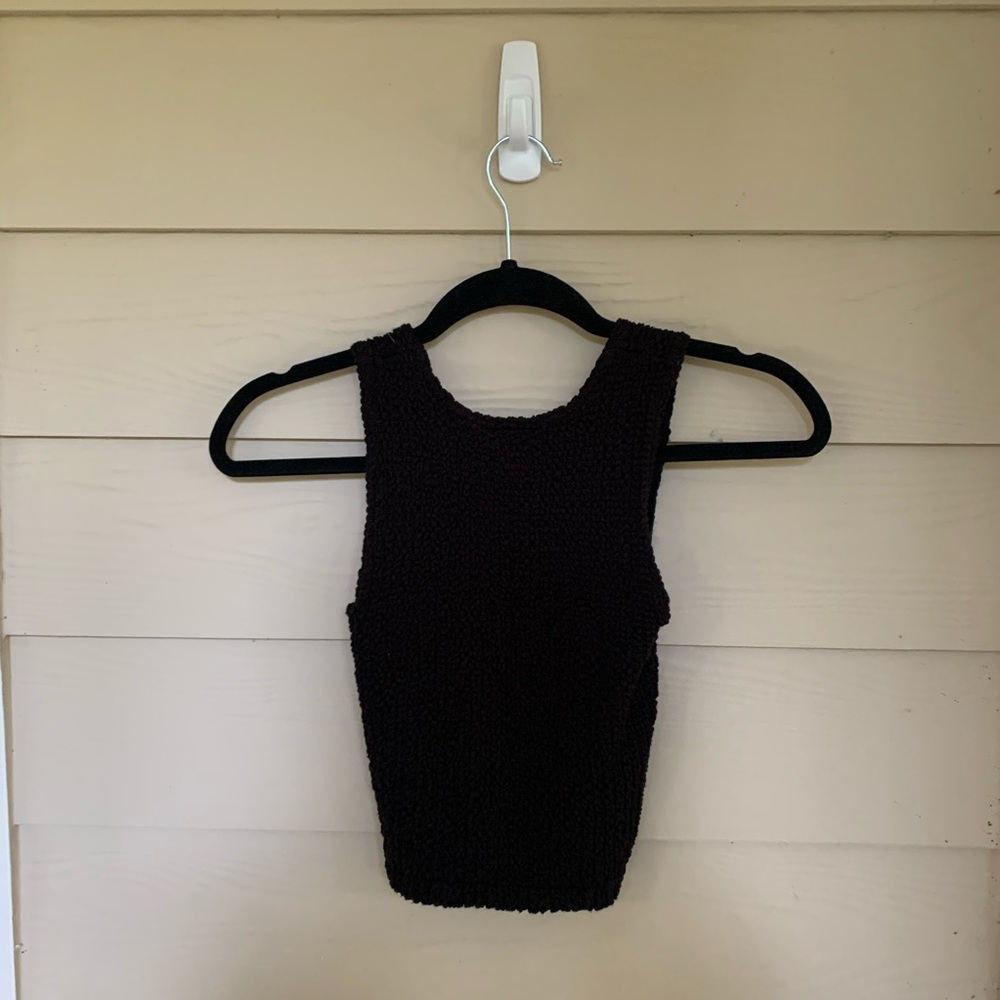 Black Mesh Top - Picture 3 of 4